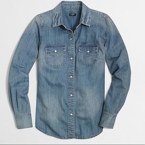 Rustic JCrew Western Denim shirt